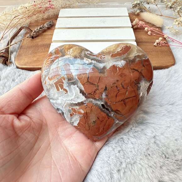 Gorgeous Brecciated Jasper with Quartz Heart - Picture 7 of 7